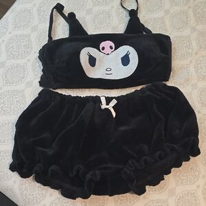 Kuromi Two Piece Shorts Set
